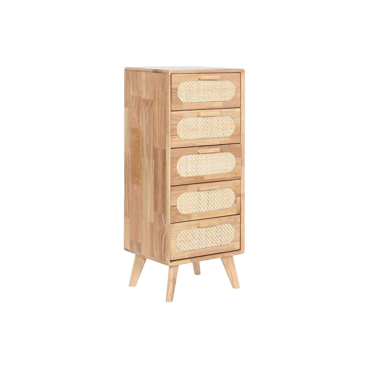 Chest of drawers Home ESPRIT Natural Metal Rubber wood 40 x 30 x 78 cm Chest of drawers Home ESPRIT Natural Metal Rubber wood 40 x 30 x 78 cm
