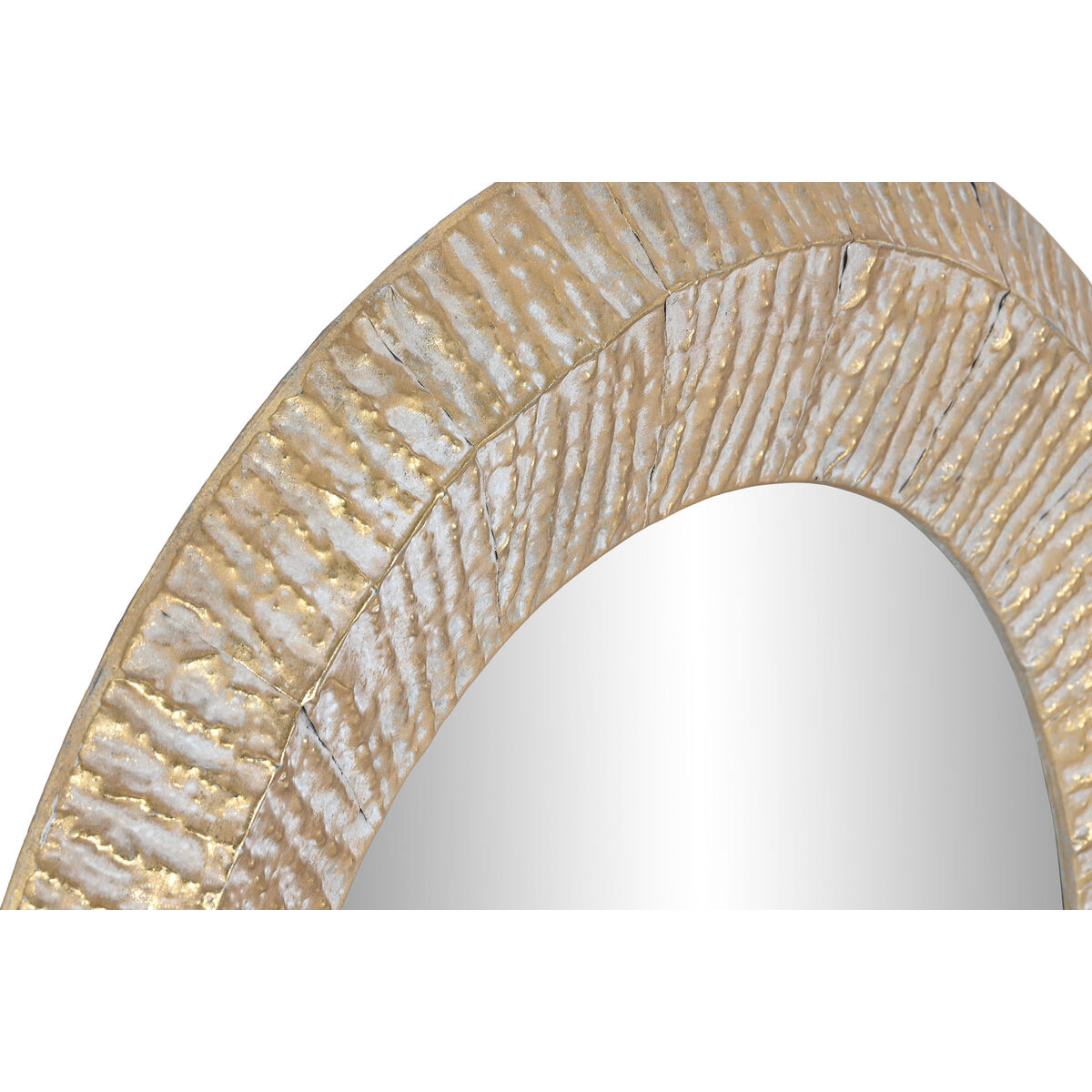 Wall mirror Home ESPRIT Golden Modern Stripped 78 x 4 x 78 cm