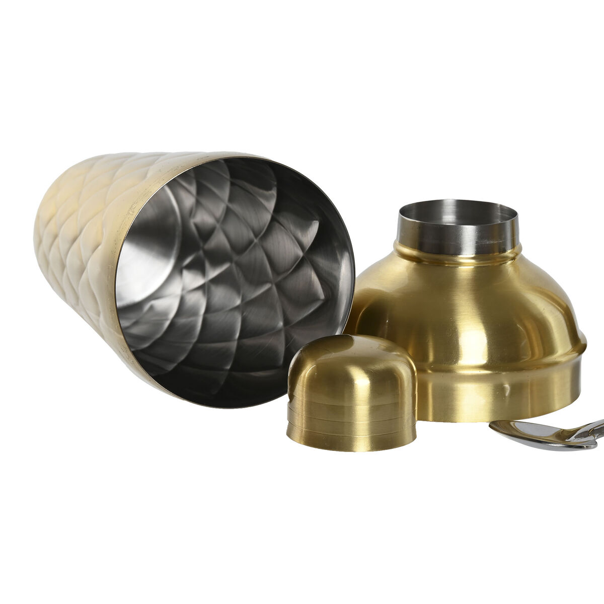 Cocktail Set Home ESPRIT Golden Stainless steel 500 ml 8 x 8 x 20 cm Cocktail Set Home ESPRIT Golden Stainless steel 500 ml 8 x 8 x 20 cm