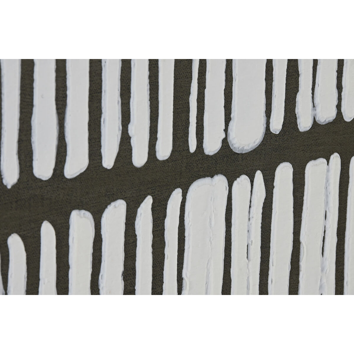 Painting Home ESPRIT White Green Beige Dark grey polystyrene Canvas Stripes Urban (2 Units)