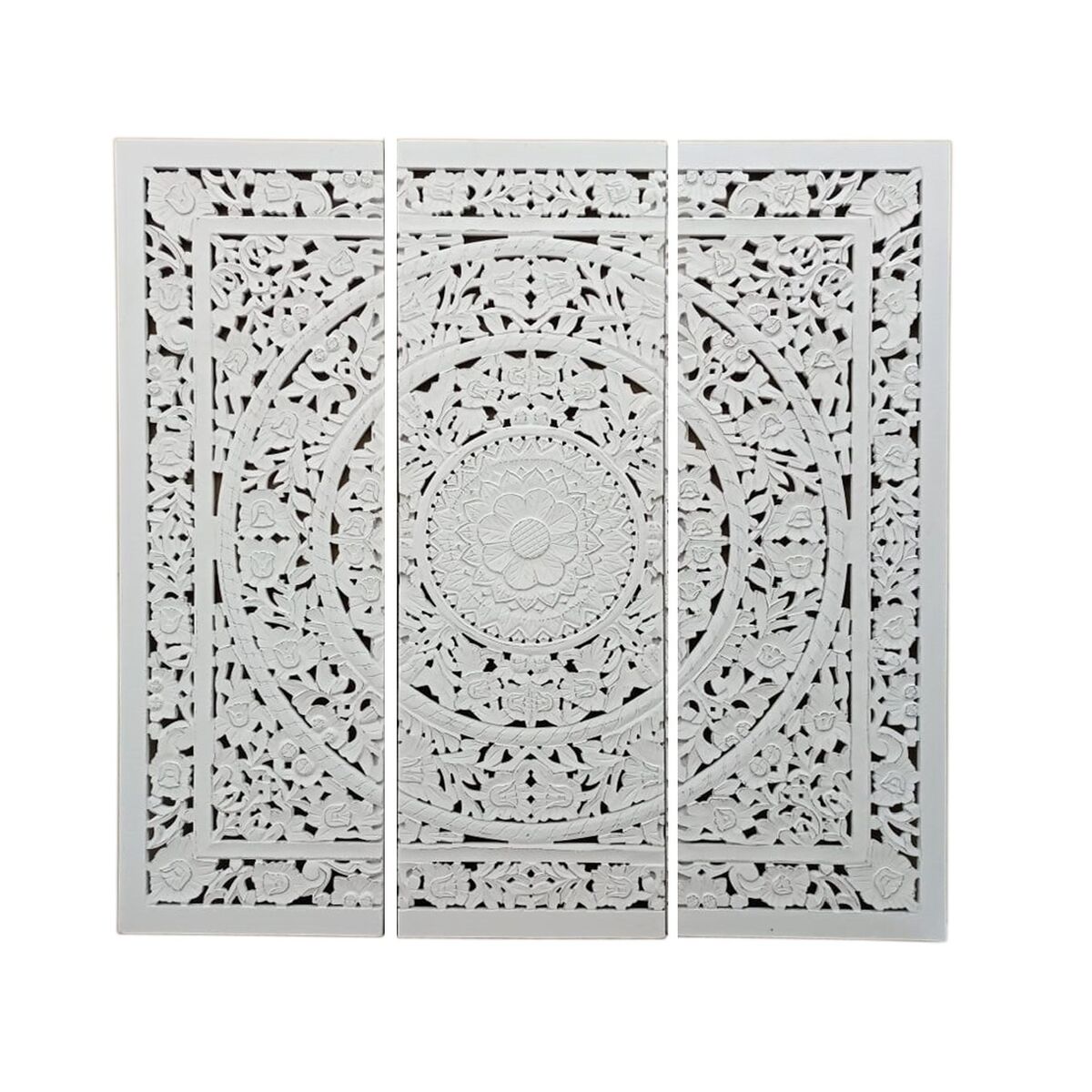 Headboard Home ESPRIT White Natural MDF Wood 180 x 3,5 x 180 cm