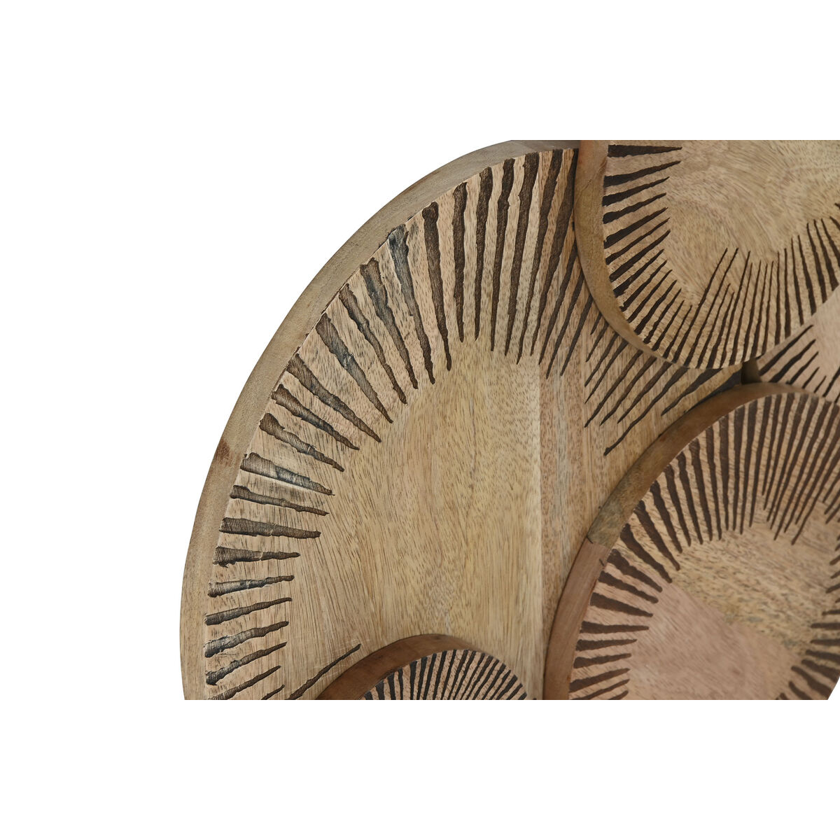 Wall Decoration Home ESPRIT Natural Modern Circles 84 X 4,5 X 56 CM