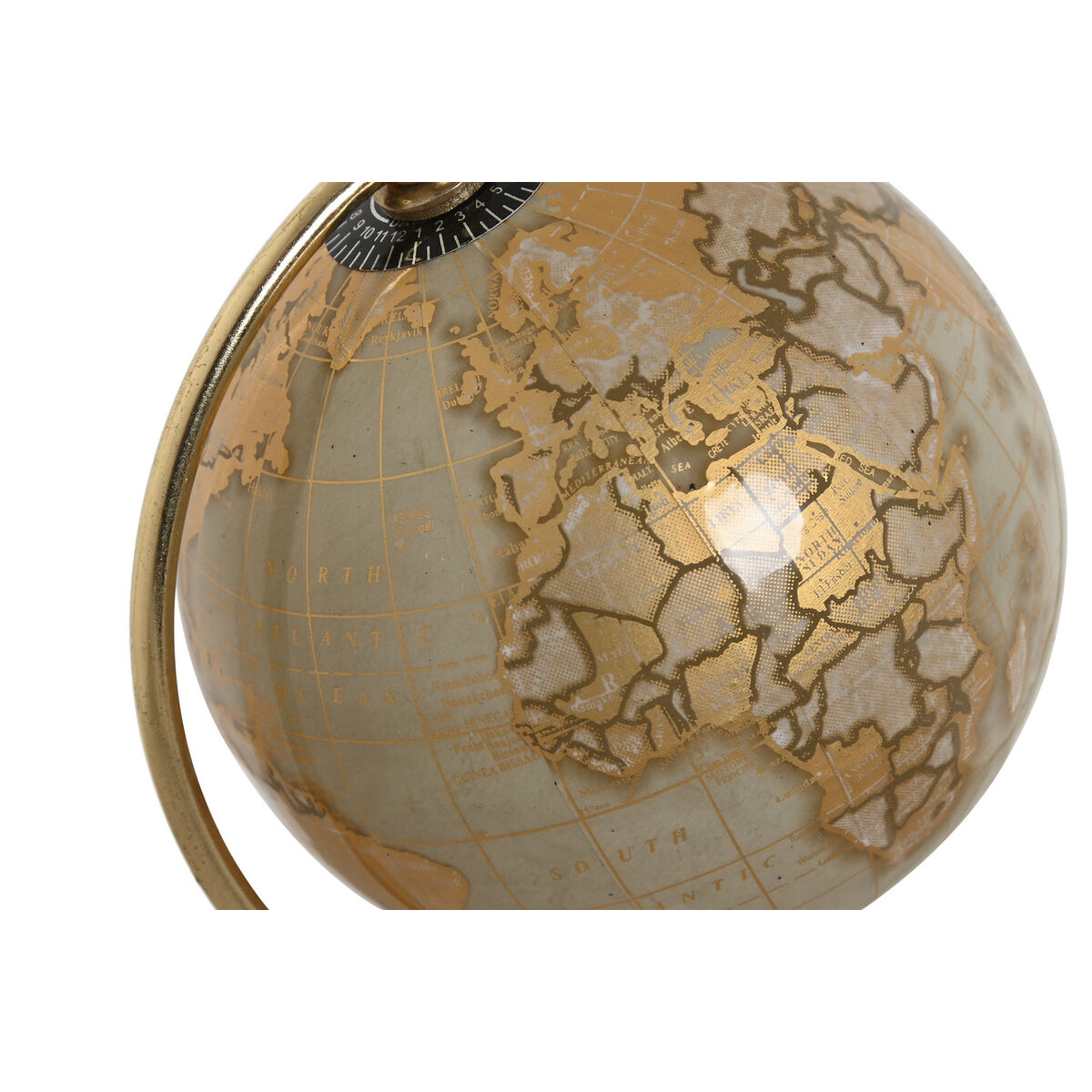 Decorative Figure Home ESPRIT Black Golden Vintage 12 x 12 x 20 cm (2 Units)