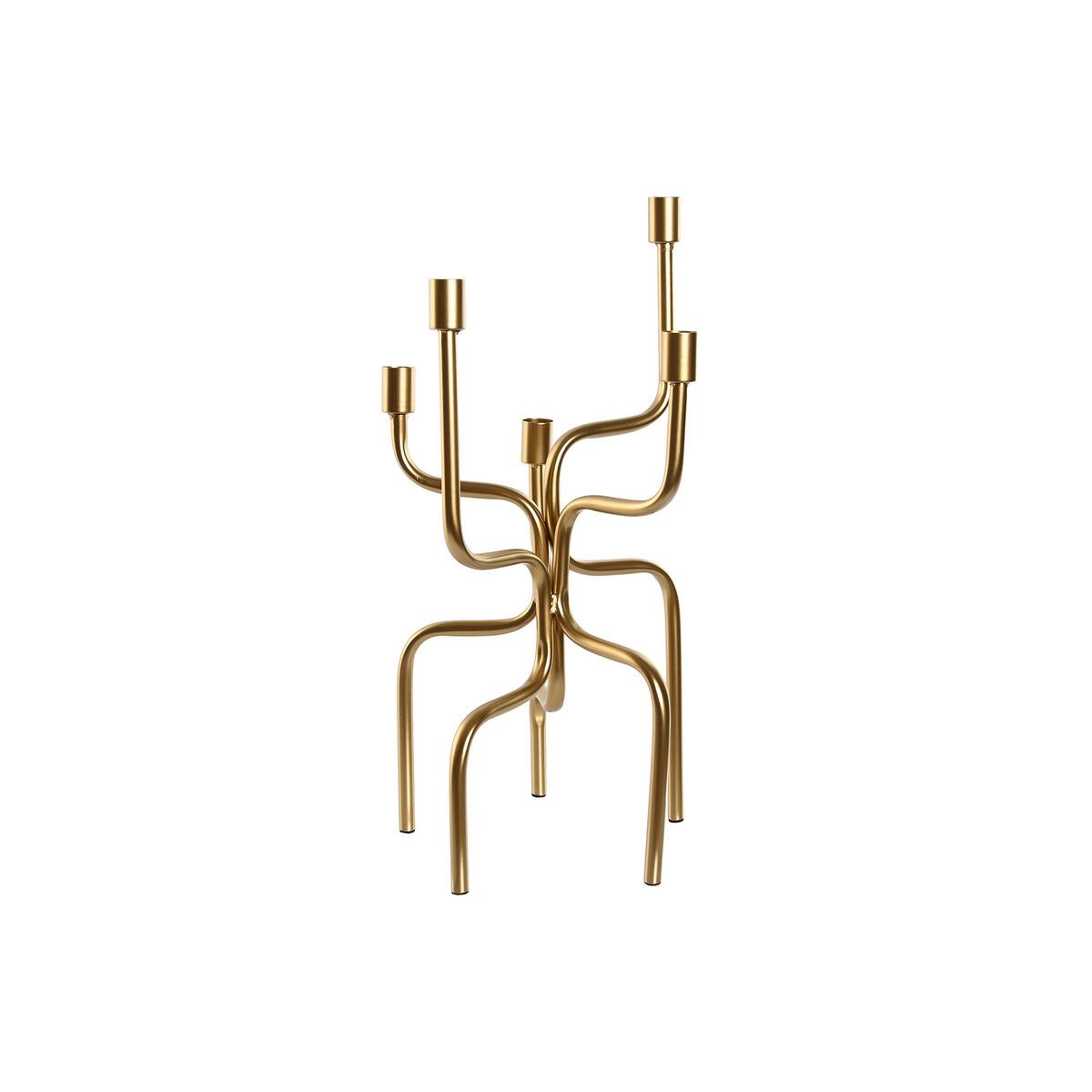 Candle Holder Home ESPRIT Golden Metal 25 x 25 x 51 cm Candle Holder Home ESPRIT Golden Metal 25 x 25 x 51 cm