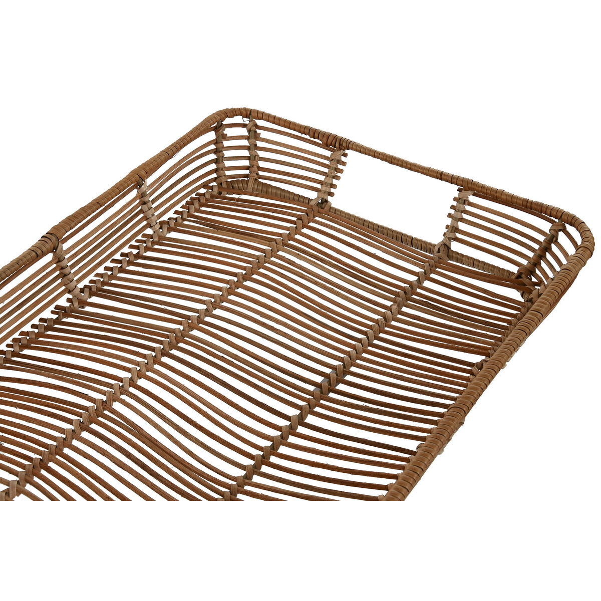 Set of trays Home ESPRIT Natural Tropical 44 x 32 x 6 cm (3 Units)