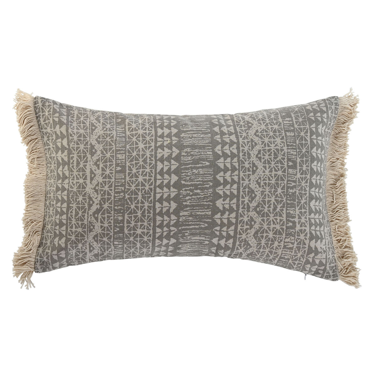 Cushion Home ESPRIT Grey Natural Boho 50 x 8 x 30 cm Cushion Home ESPRIT Grey Natural Boho 50 x 8 x 30 cm
