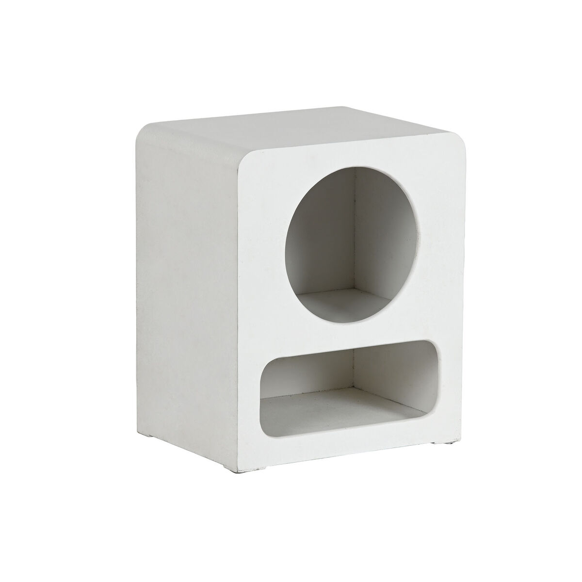 Nightstand Home ESPRIT White MDF Wood 40 x 30 x 48 cm Nightstand Home ESPRIT White MDF Wood 40 x 30 x 48 cm