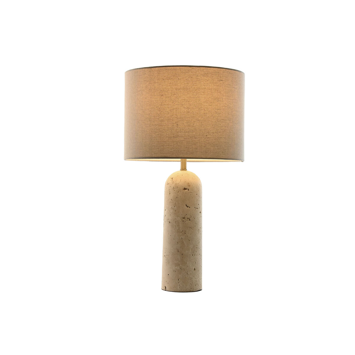 Desk lamp Home ESPRIT Beige Linen Marble 35 x 35 x 66 cm