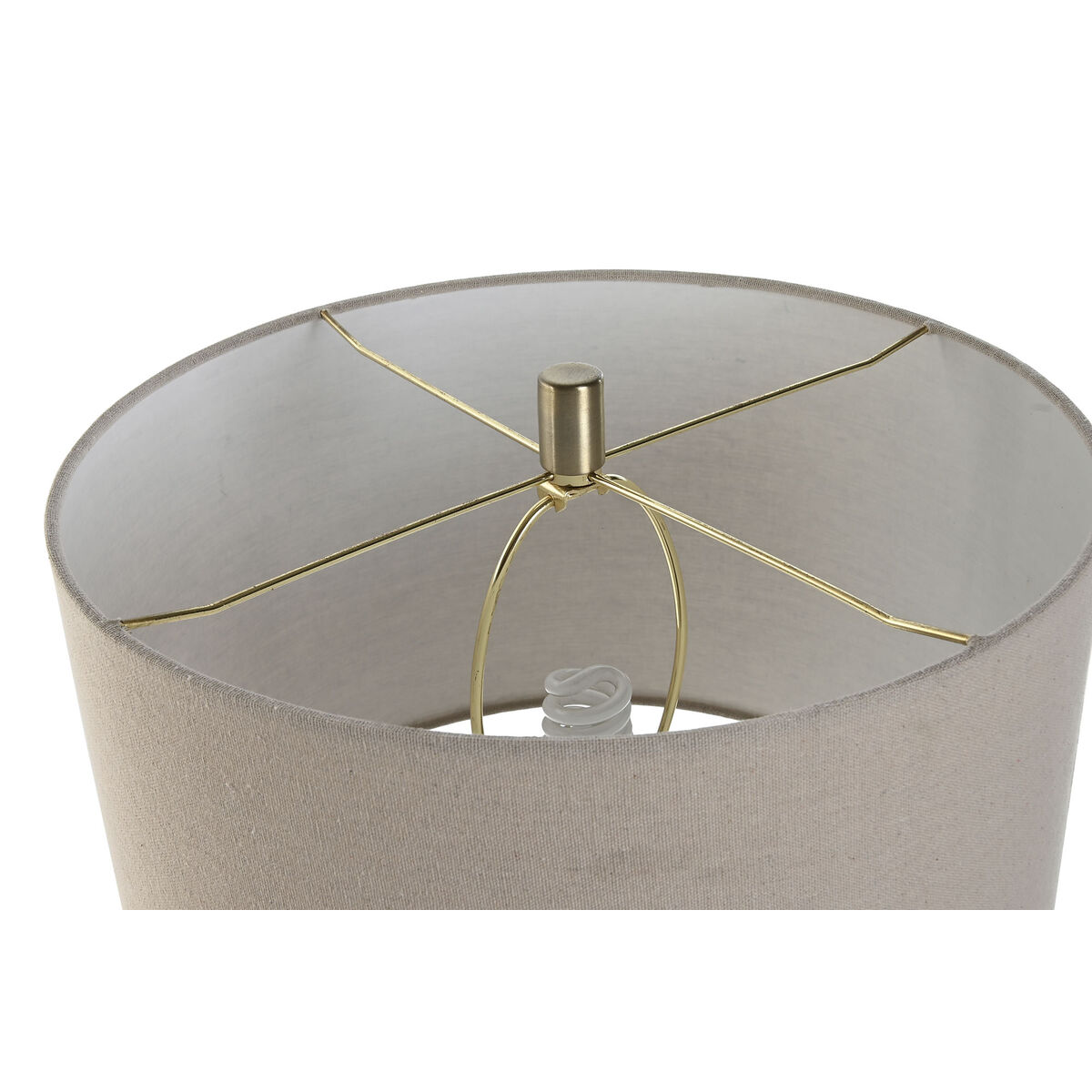 Desk lamp Home ESPRIT Beige Golden