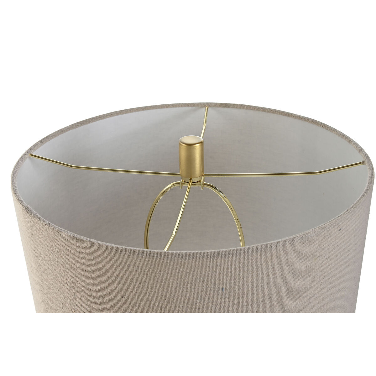 Desk lamp Home ESPRIT Beige Golden