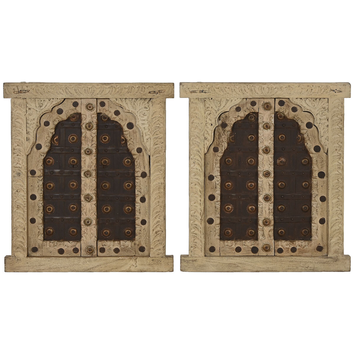 Wall Decoration Home ESPRIT Beige Natural Window 45 X 5 X 51 cm