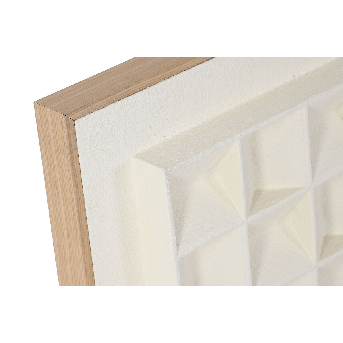 Painting Home ESPRIT Beige Geometric Modern 60 x 7 x 60 cm (2 Units)