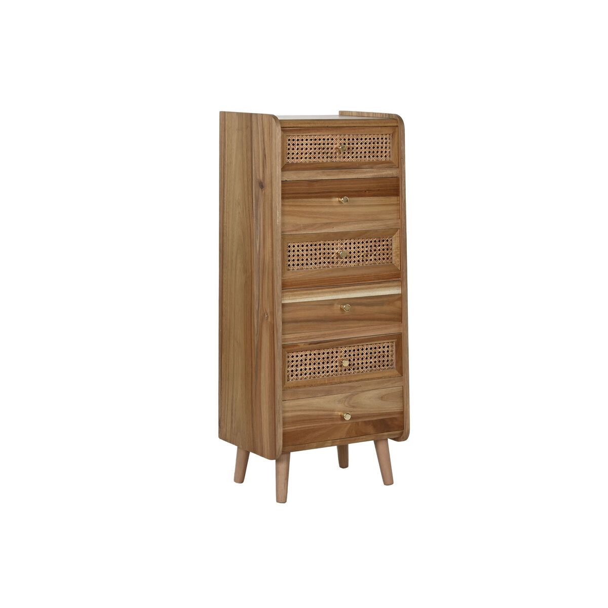 Chest of drawers Home ESPRIT Brown Acacia MDF Wood 40 x 30 x 104,5 cm Chest of drawers Home ESPRIT Brown Acacia MDF Wood 40 x 30 x 104,5 cm
