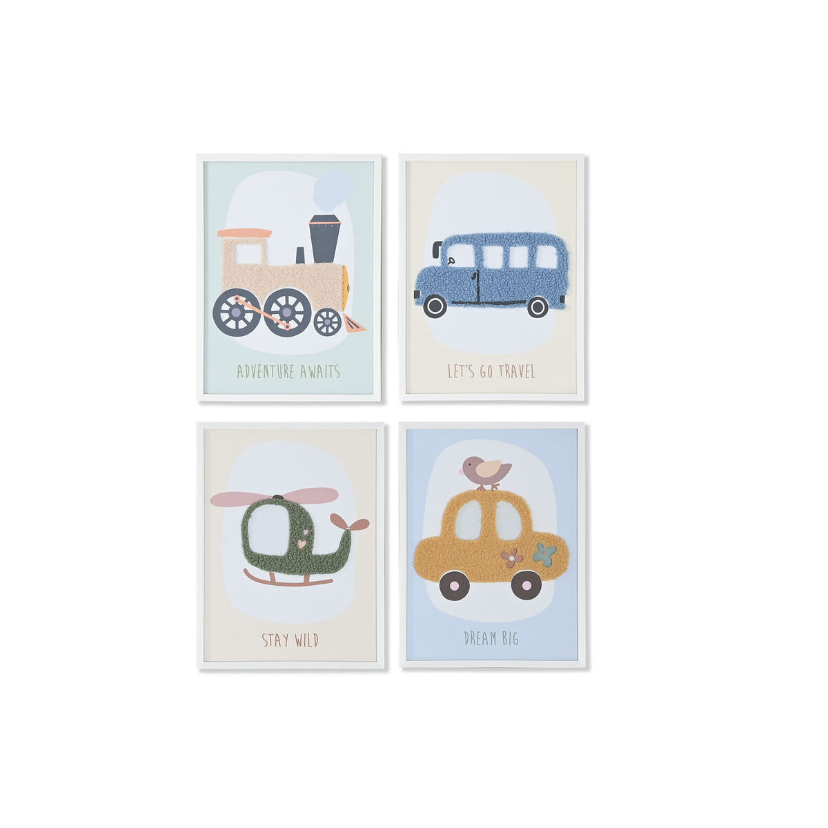 Painting Home ESPRIT Yellow Blue Canvas 30 x 1,8 x 40 cm (4 Units) Painting Home ESPRIT Yellow Blue Canvas 30 x 1,8 x 40 cm (4 Units)