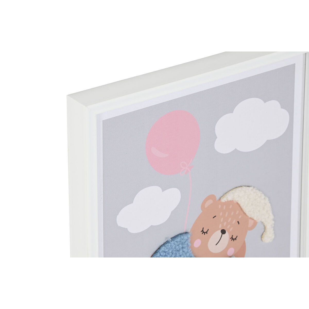 Painting Home ESPRIT Yellow Grey Children’s 30 x 1,8 x 40 cm (4 Units)