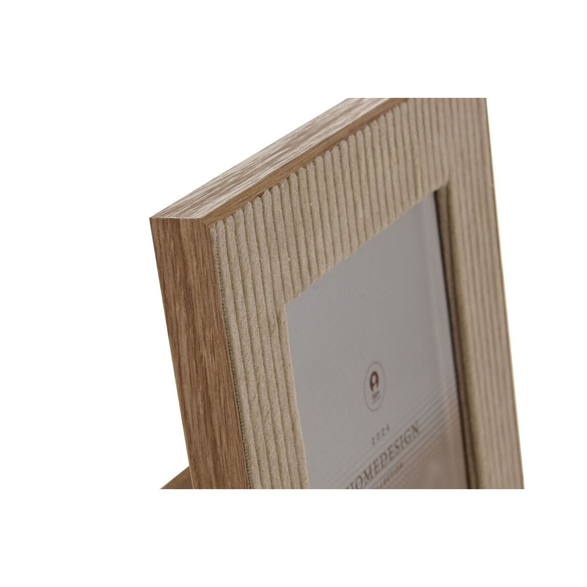 Photo frame Home ESPRIT Brown Beige Velvet Crystal Modern 19 x 2 x 24 cm (4 Units)