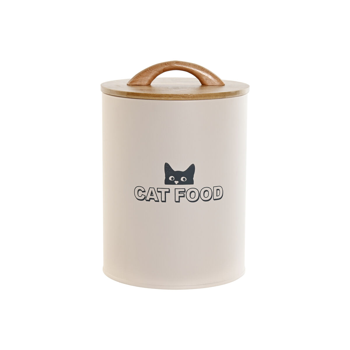 Pet food jar Home ESPRIT Beige Natural 2,5 L Pet food jar Home ESPRIT Beige Natural 2,5 L