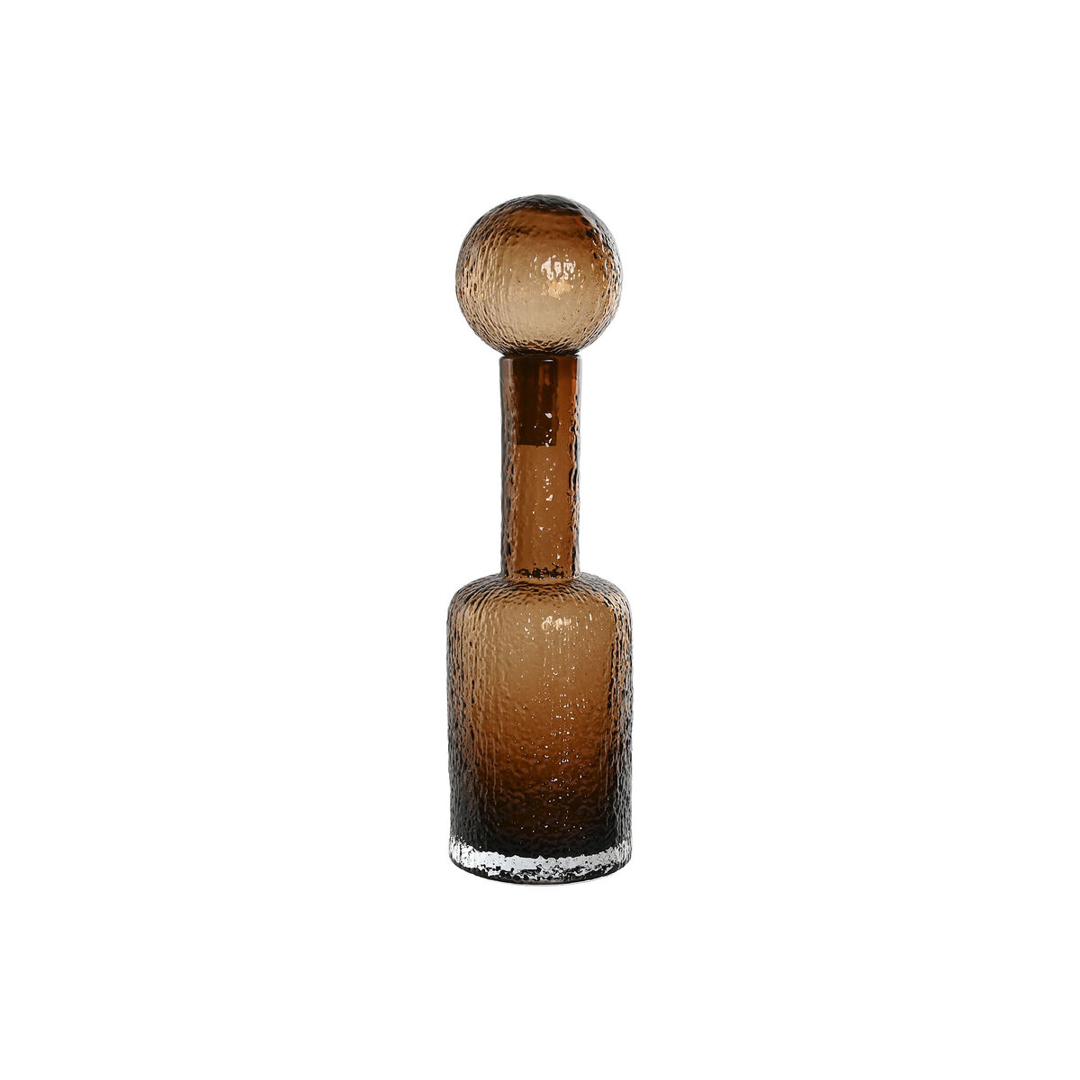 Vase Home ESPRIT Brown Crystal Modern 12,5 X 12,5 X 43,5 cm