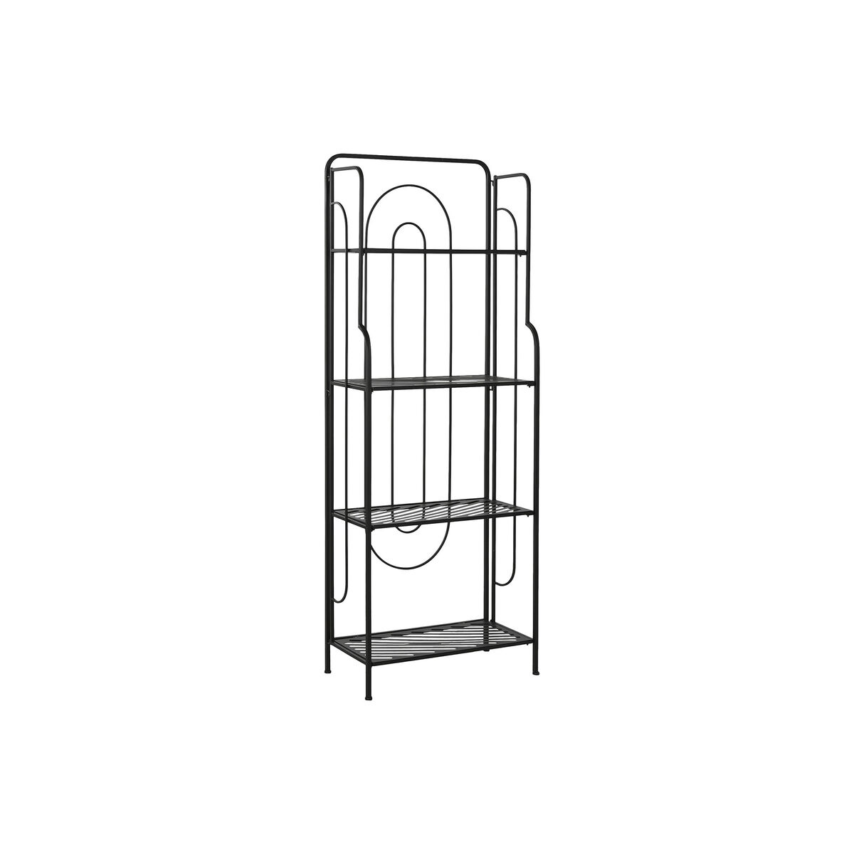 Shelves Home ESPRIT Black Metal 60 x 27 x 160 cm Shelves Home ESPRIT Black Metal 60 x 27 x 160 cm