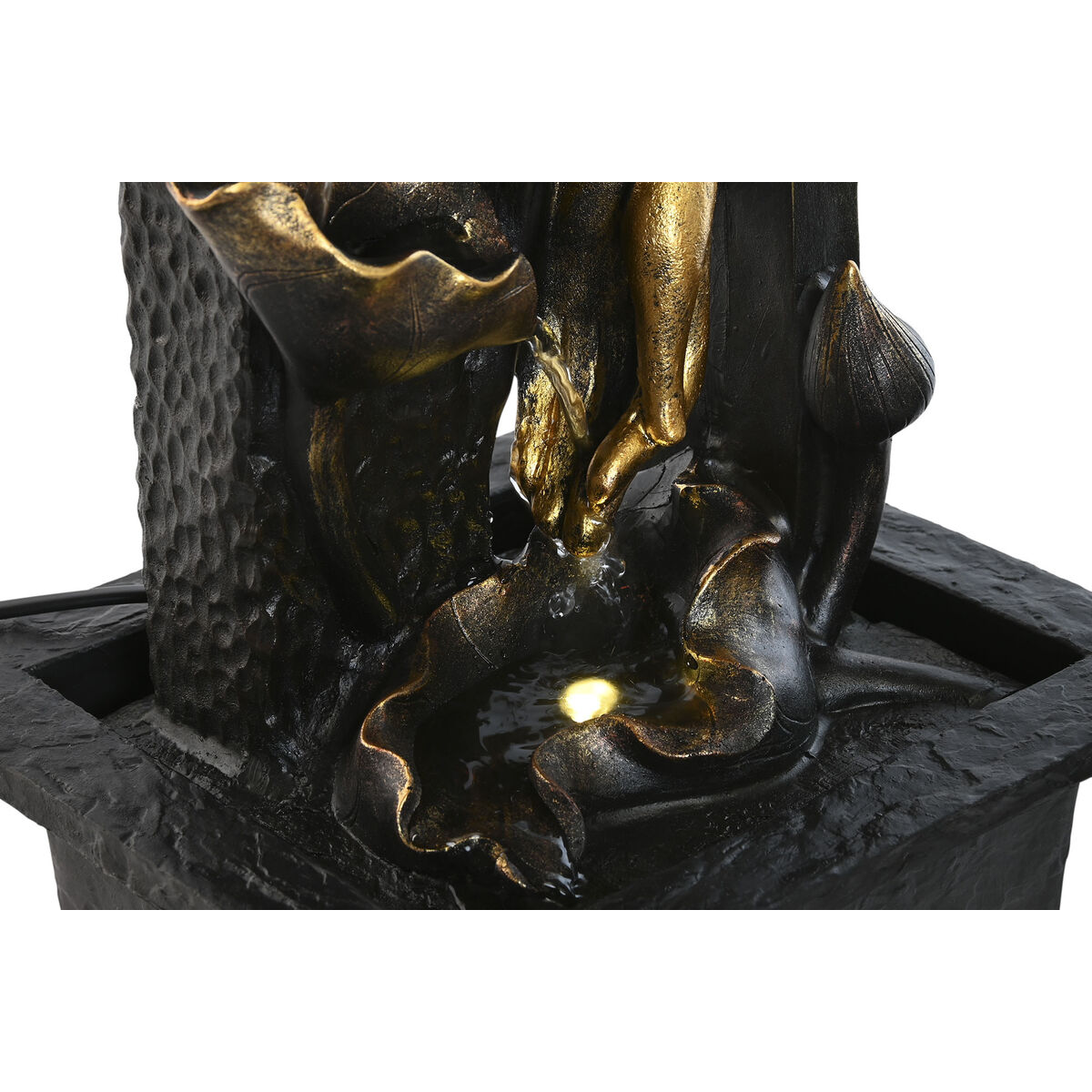 Garden fountain Home ESPRIT Resin Buddha Oriental 21 x 19 x 27 cm (2 Units)