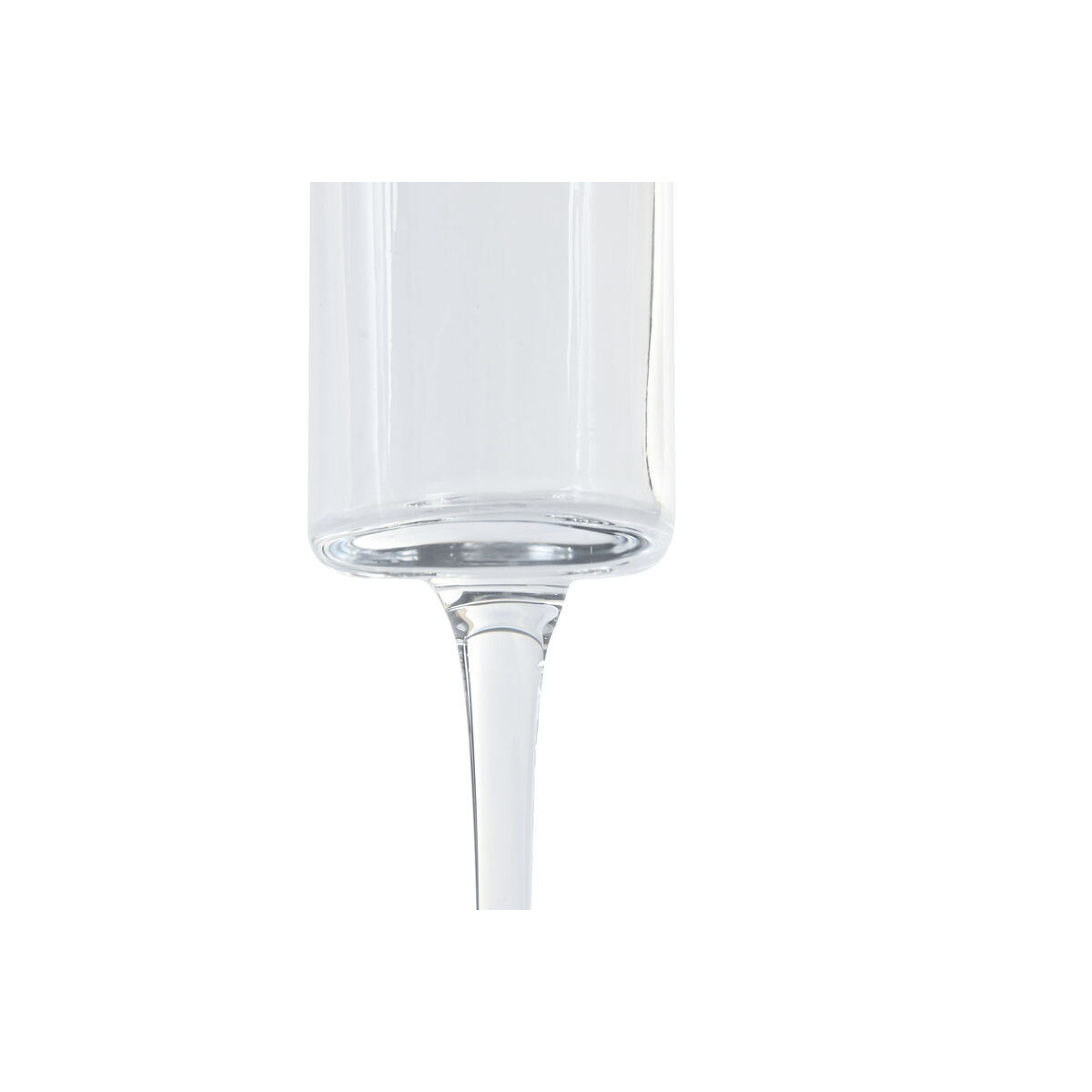 Flat champagne and cava glass Home ESPRIT Transparent Crystal 160 ml (6 Units)