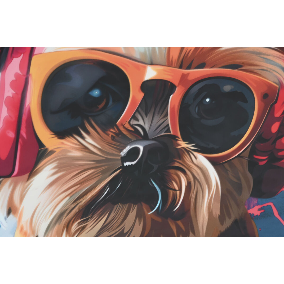 Painting Home ESPRIT Modern Dog 50 x 3,5 x 50 cm (2 Units)