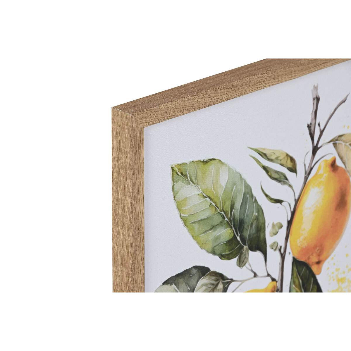 Painting Home ESPRIT Yellow White Green Lemon Mediterranean 30 x 1,8 x 40 cm (2 Units)