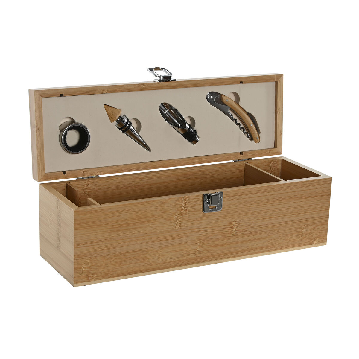 Set of Wine Accessories Home ESPRIT Natural Bamboo Stainless steel Set of Wine Accessories Home ESPRIT Natural Bamboo Stainless steel
