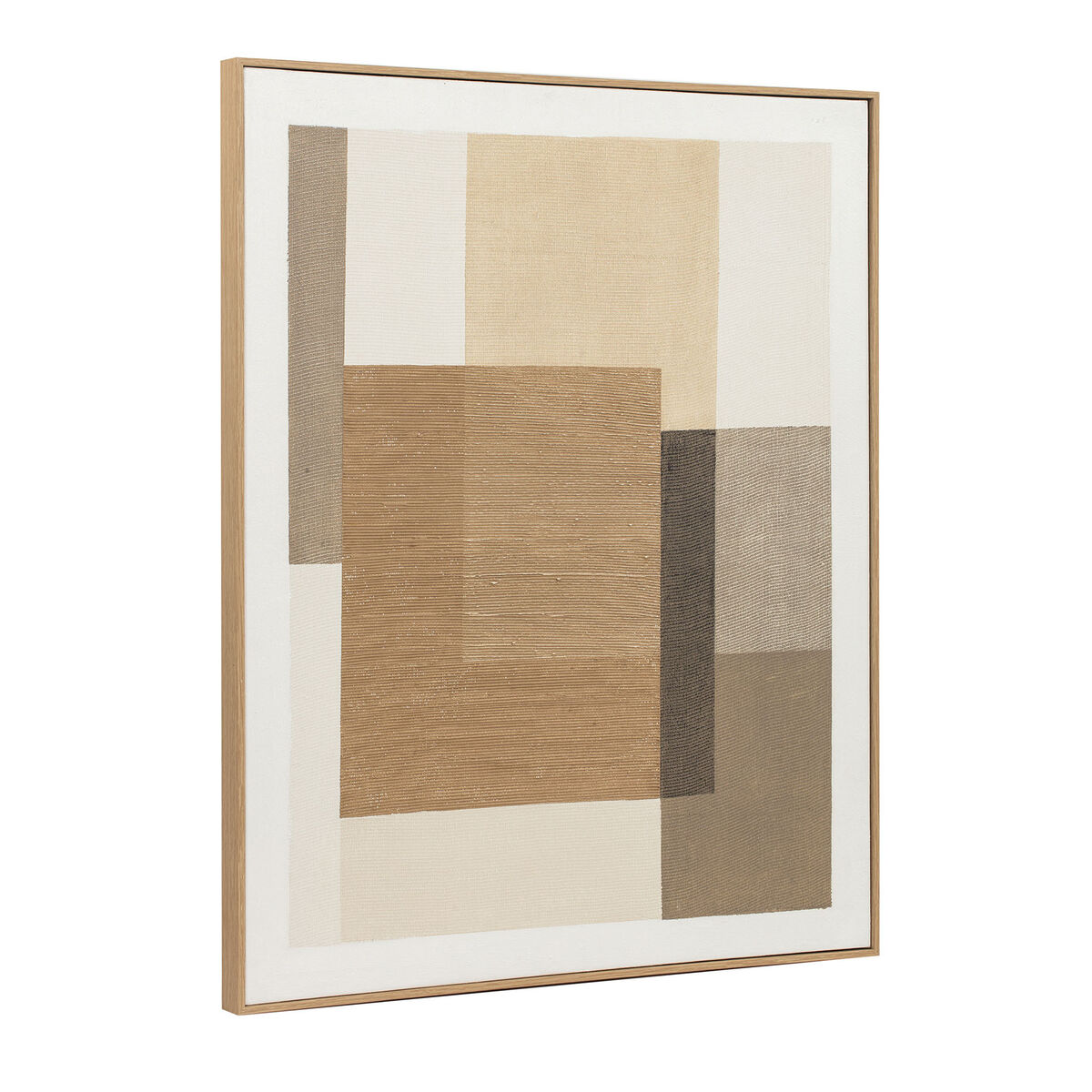 Painting Home ESPRIT Brown Beige Abstract Urban 80 x 4,5 x 100 cm (2 Units)