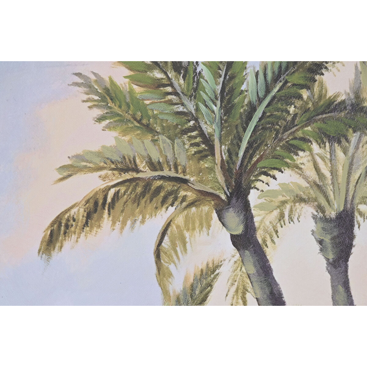Painting Home ESPRIT Blue Green Beach Mediterranean 80 x 3 x 80 cm (2 Units)