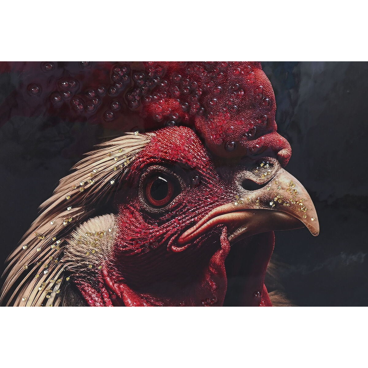 Painting Home ESPRIT Black Animal Loft Lacquered 64 x 4,5 x 84 cm (4 Units)