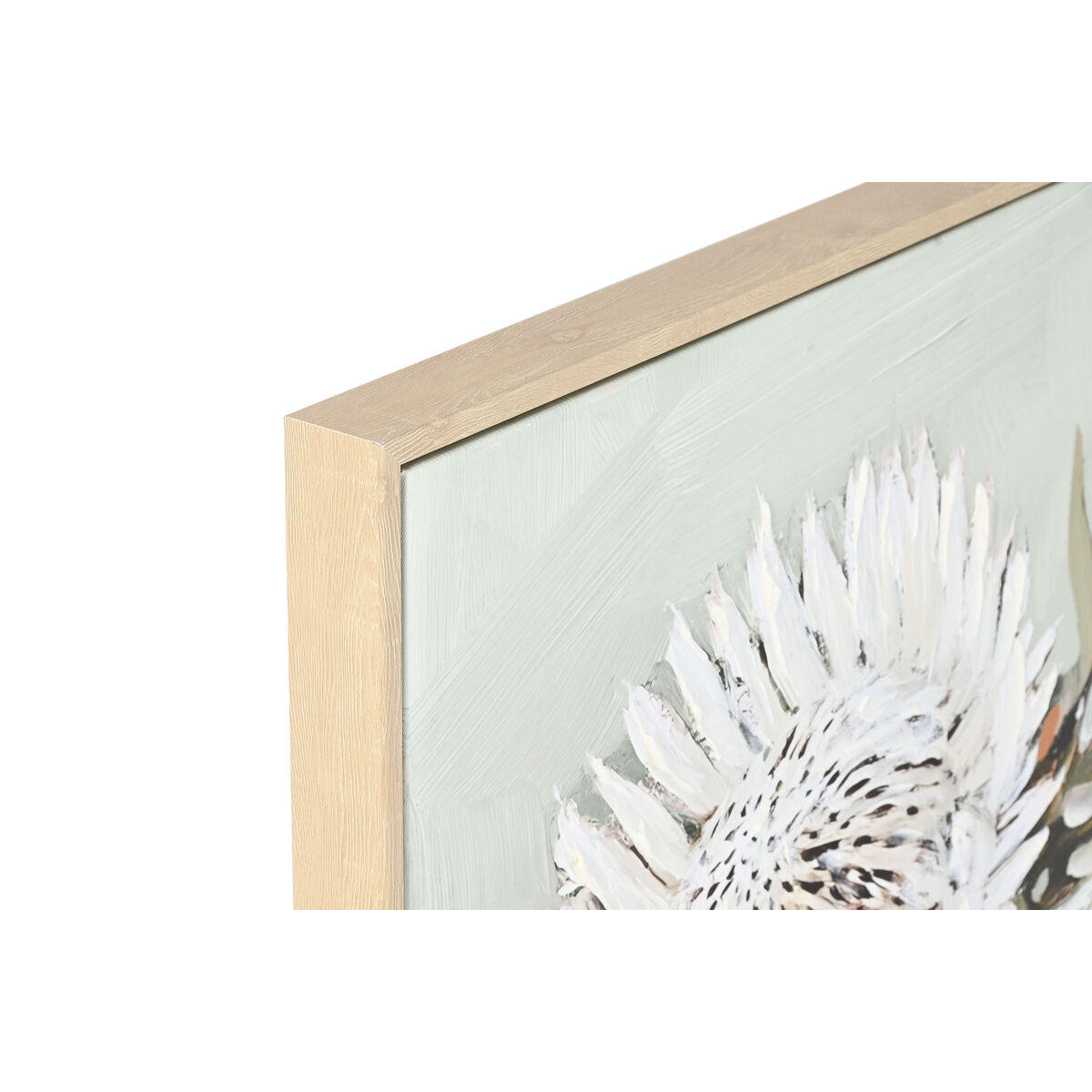 Painting Home ESPRIT Yellow White Red Green Cottage 83 x 4,5 x 83 cm (2 Units)