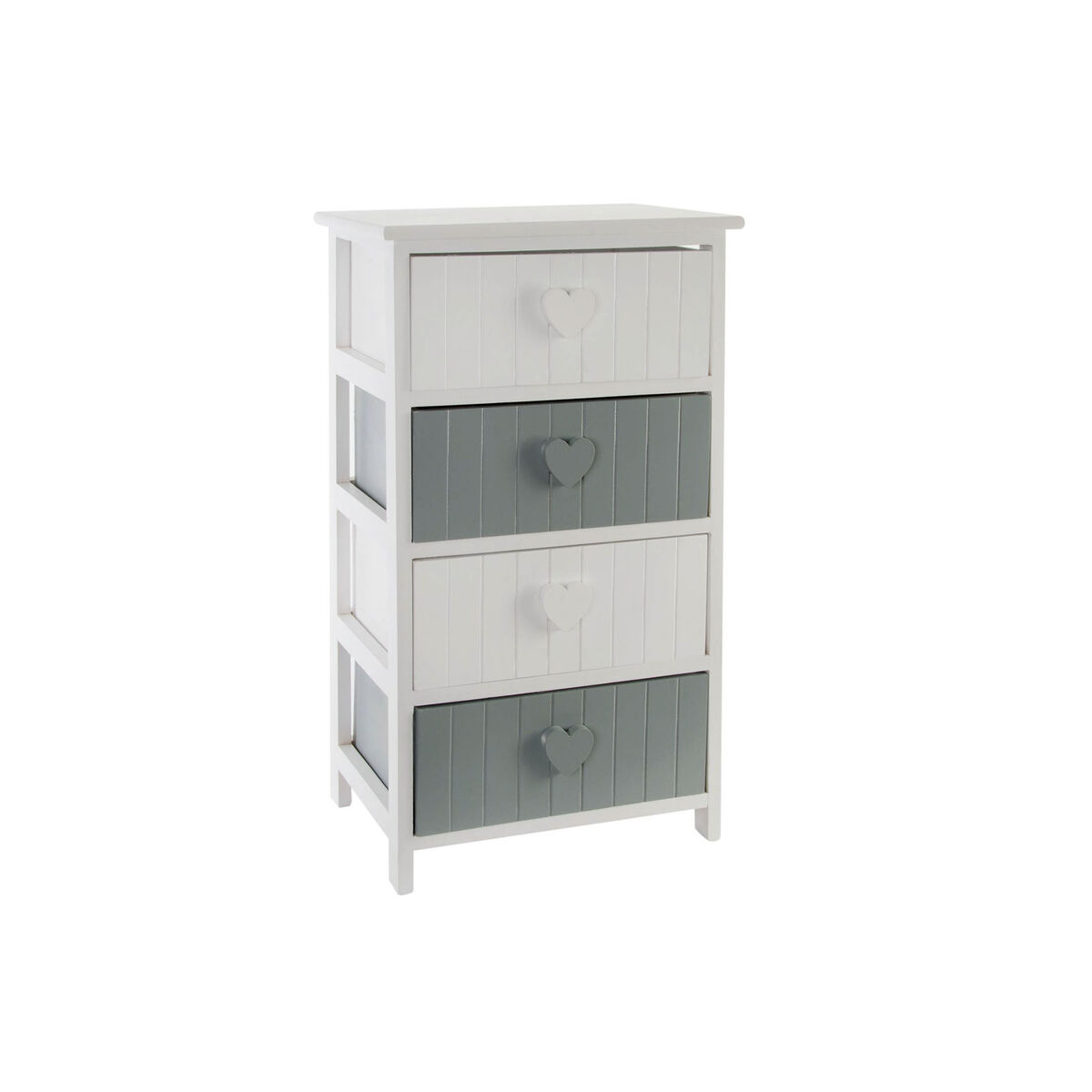 Chest of drawers Home ESPRIT White Grey 40 x 29 x 73 cm Chest of drawers Home ESPRIT White Grey 40 x 29 x 73 cm
