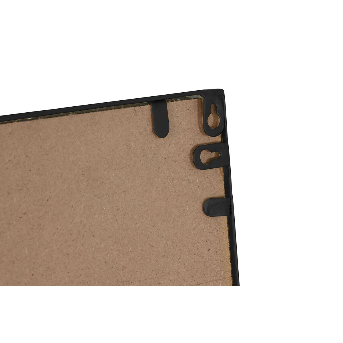 Wall mirror Home ESPRIT Black Window 122 x 2 x 122 cm