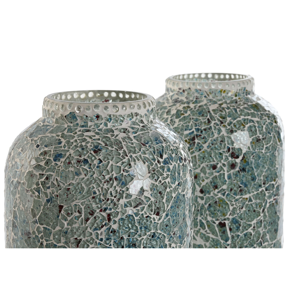 Desk lamp Home ESPRIT Green Sky blue 25 W 220 V (2 Units)