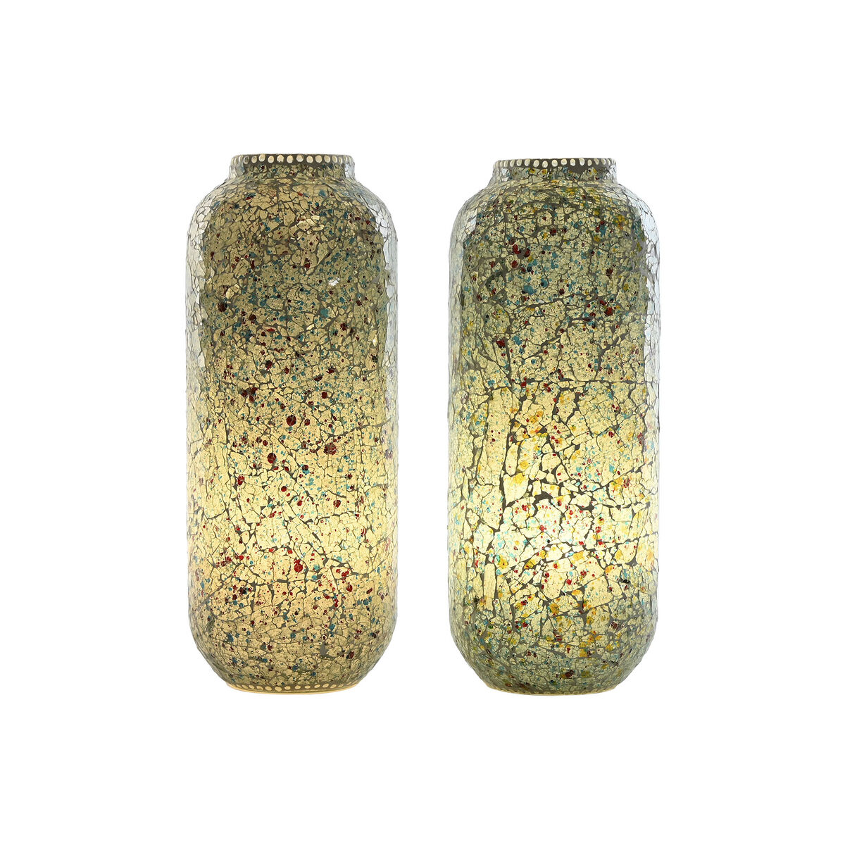 Desk lamp Home ESPRIT Green Sky blue 25 W 220 V (2 Units)