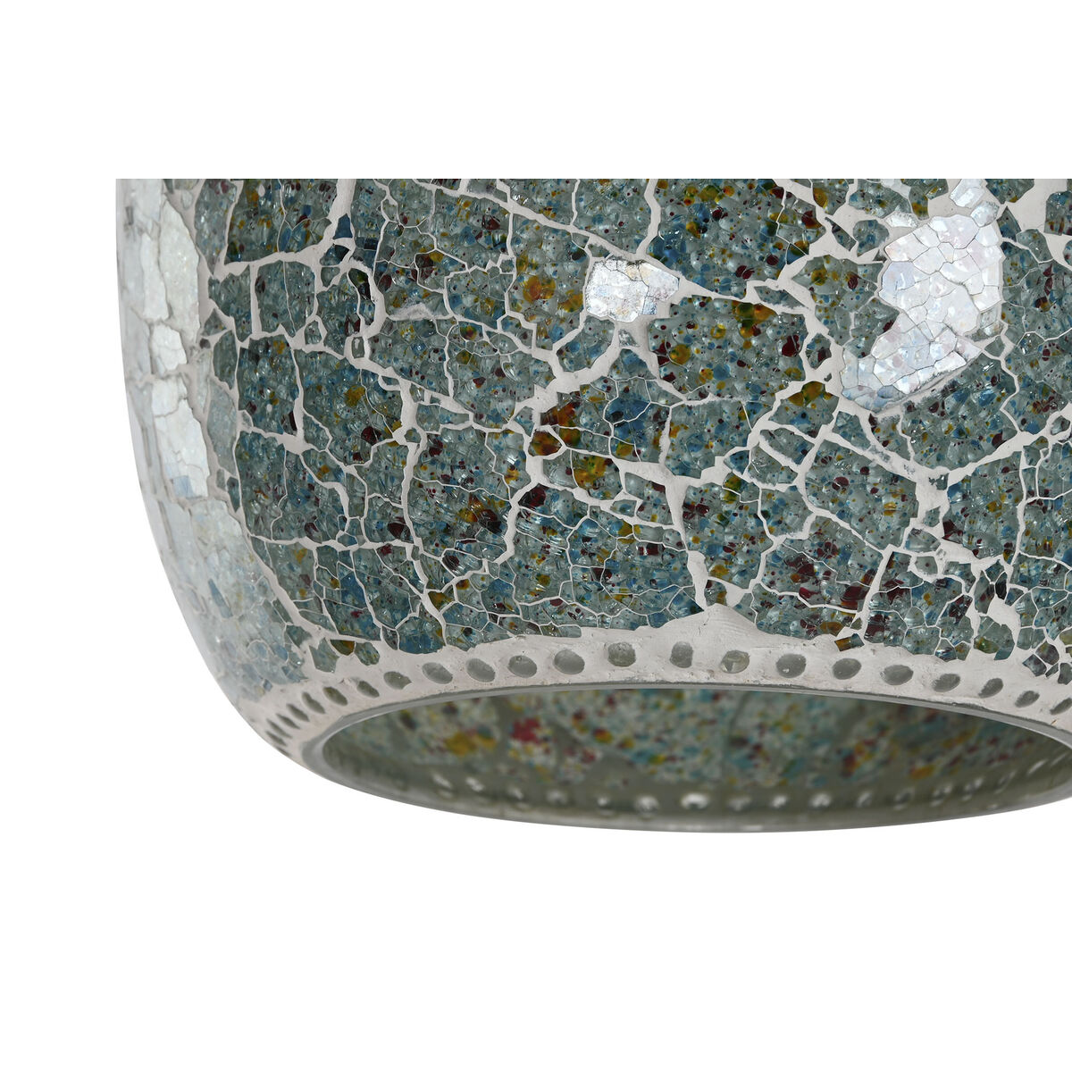 Ceiling Light Home ESPRIT Green Sky blue Metal Crystal 25 W 23 x 23 x 66 cm (2 Units)