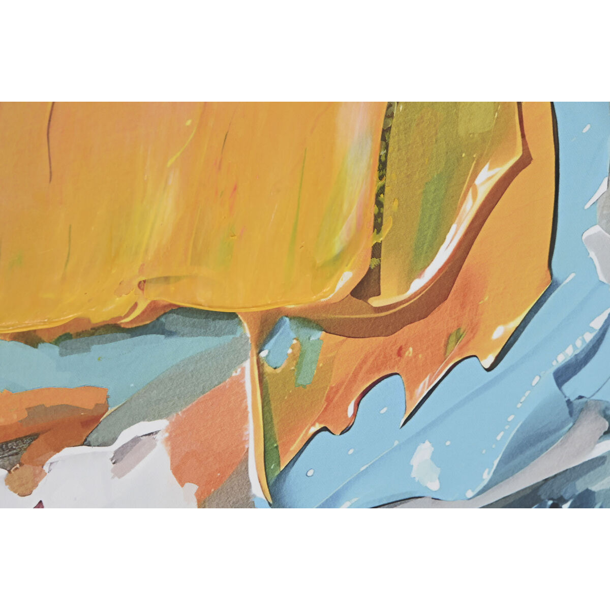 Canvas Home ESPRIT Abstract Urban 122,5 x 3,5 x 82,5 cm (2 Units)