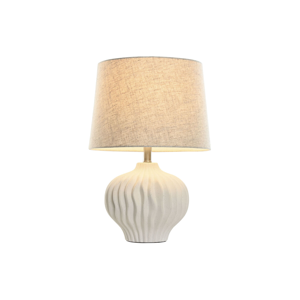 Desk lamp Home ESPRIT White Beige 50 W 220 V