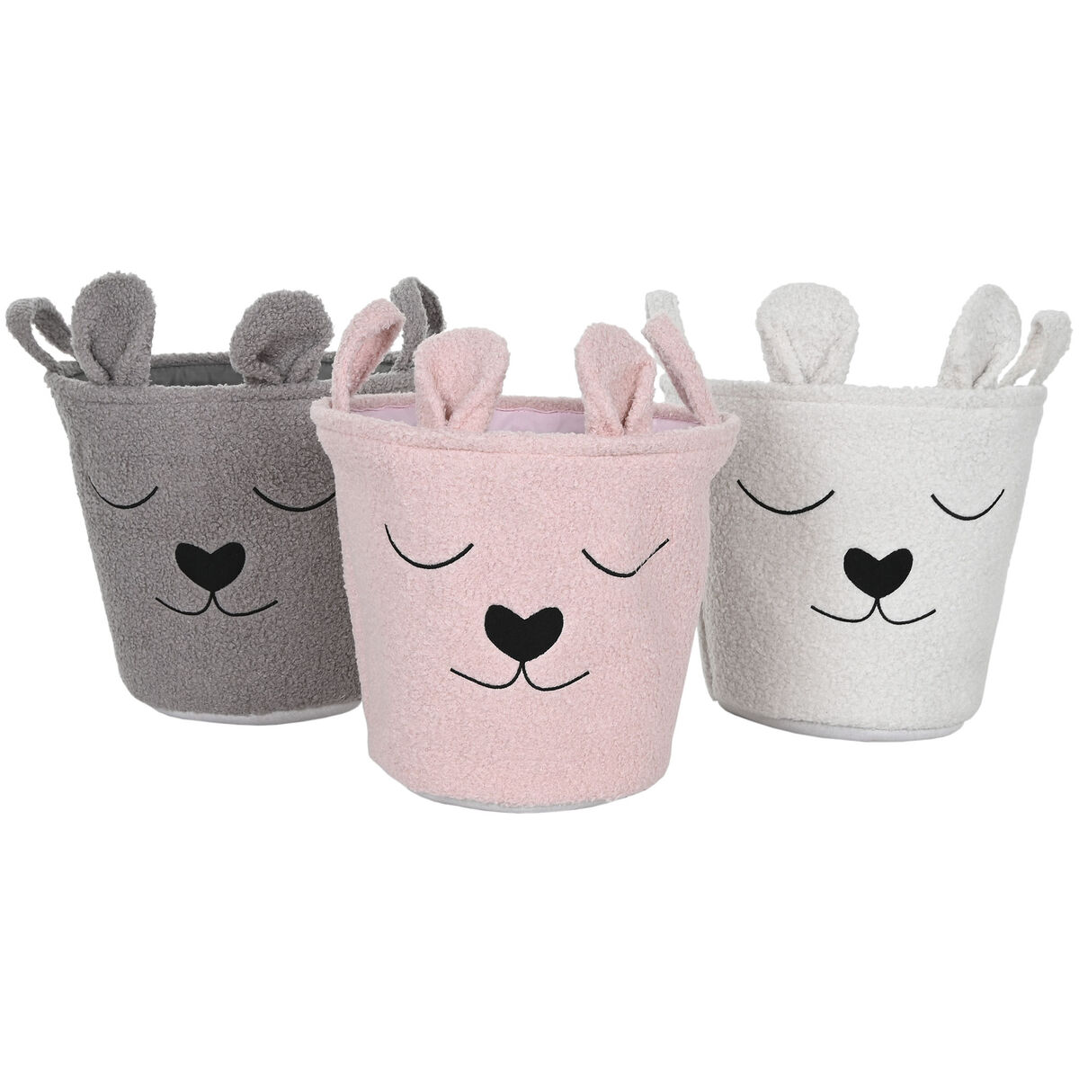 Basket Home ESPRIT Brown Beige Pink (3 Units)