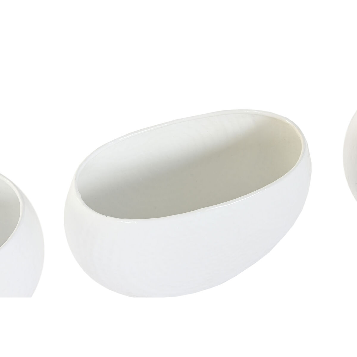 Planter Home ESPRIT White Aluminium 54 x 24 x 36 cm 54 x 25 x 36 cm (5 Units)