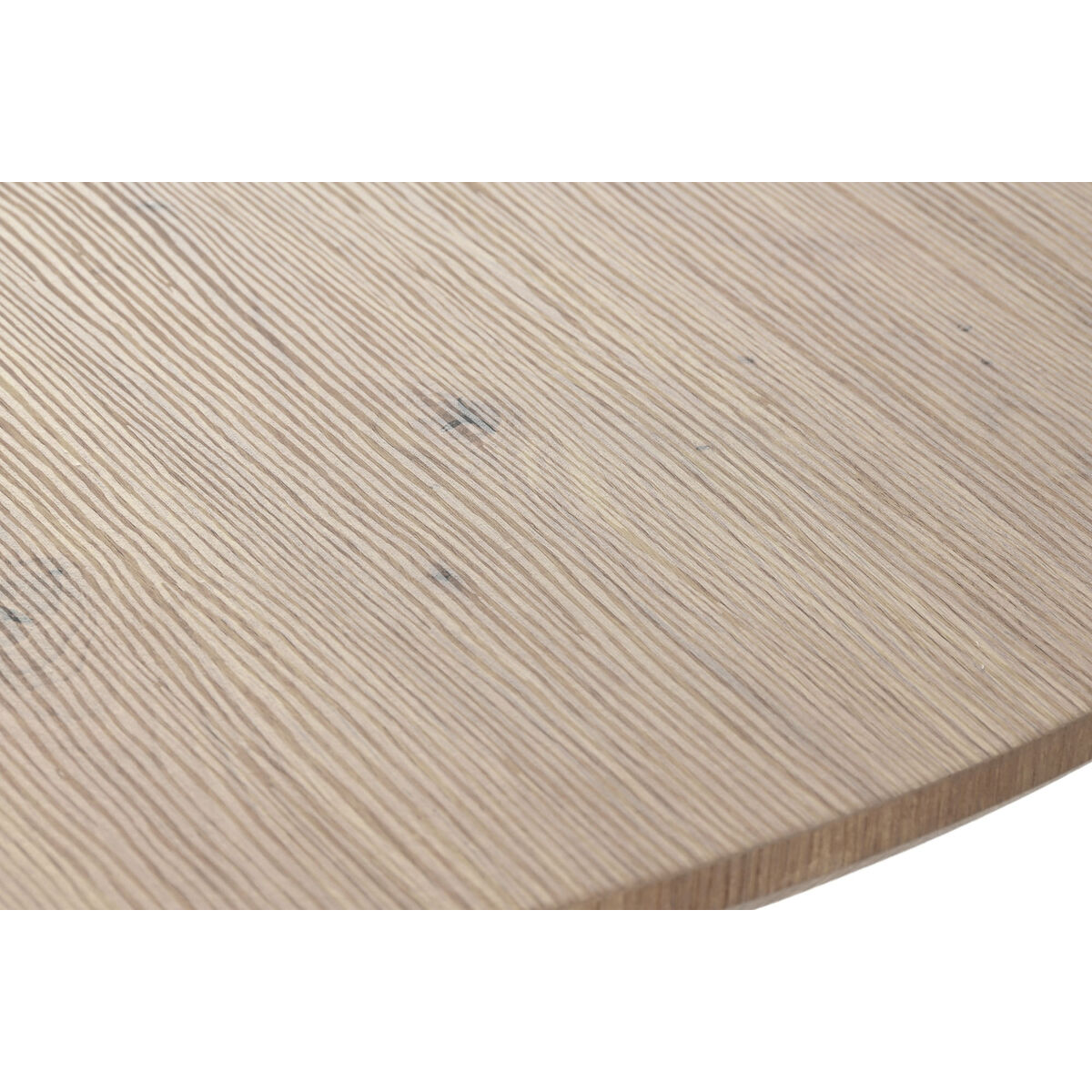 Dining Table Home ESPRIT White Brown Iron MDF Wood 120 x 120 x 75 cm