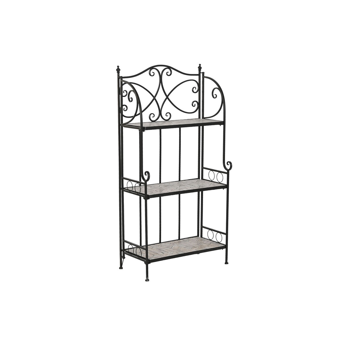 Shelves Home ESPRIT Black Multicolour Ceramic Ironwork 3 Shelves 54 x 29 x 121 cm 58 x 31,5 x 117 cm Shelves Home ESPRIT Black Multicolour Ceramic Ironwork 3 Shelves 54 x 29 x 121 cm 58 x 31,5 x 117 cm