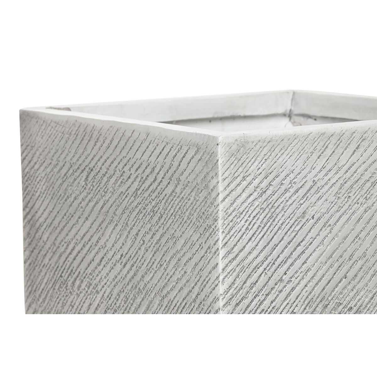 Planter Home ESPRIT Grey Magnesium 37 x 37 x 31,5 cm (4 Units)