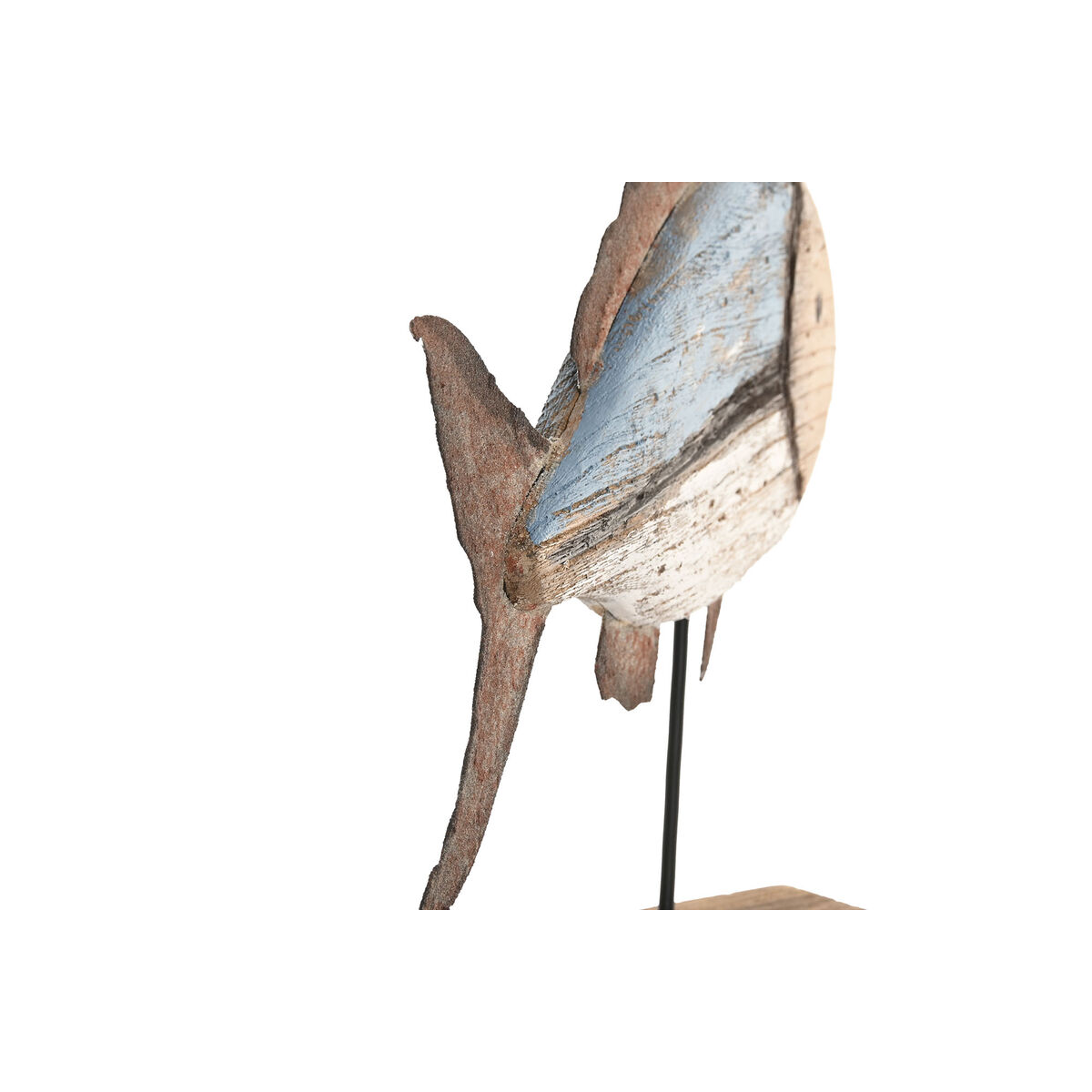 Decorative Figure Home ESPRIT Blue Red Natural 50 x 8 x 22 cm (2 Pieces) (2 Units)