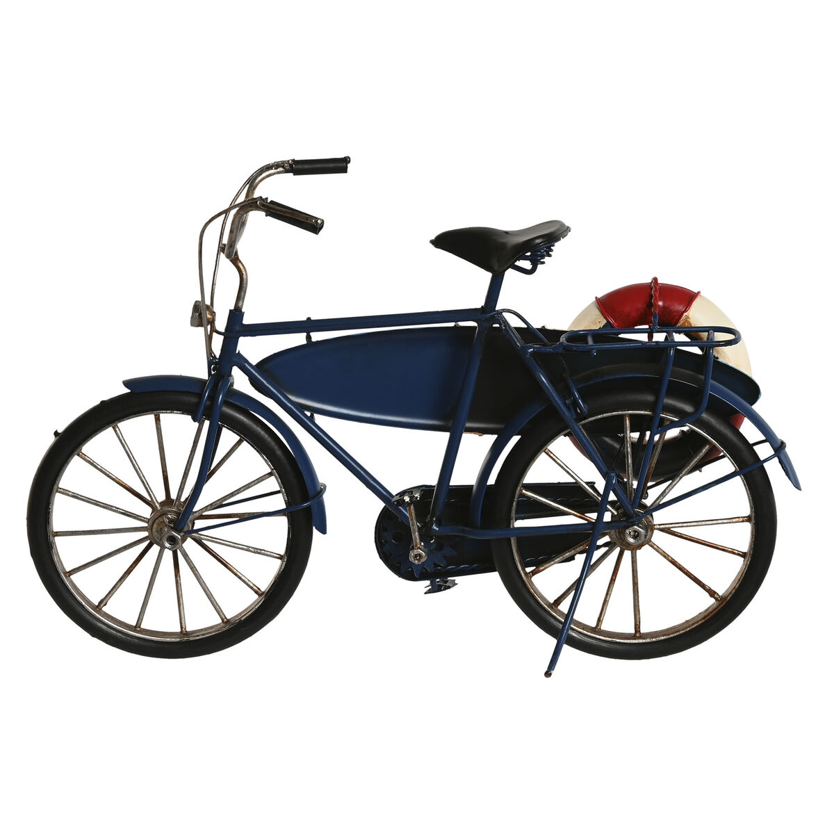 Decorative Figure Home ESPRIT Blue Red Navy Blue 29 x 11 x 17 cm (3 Units)