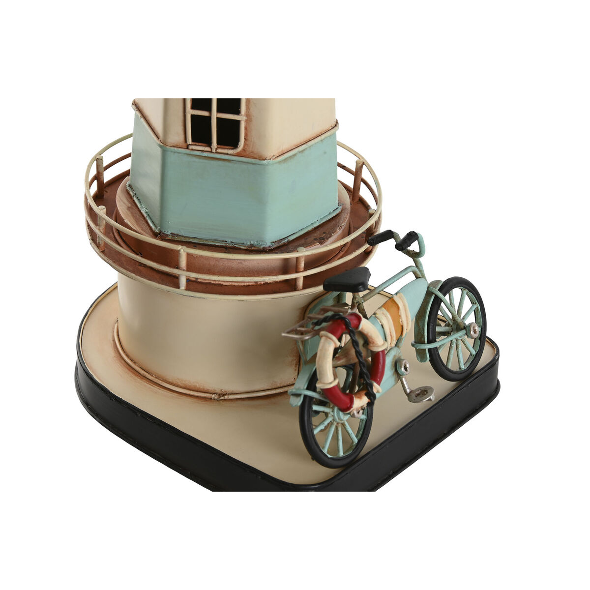 Decorative Figure Home ESPRIT Blue Red Cream Sky blue 13 x 13 x 32 cm (3 Units)