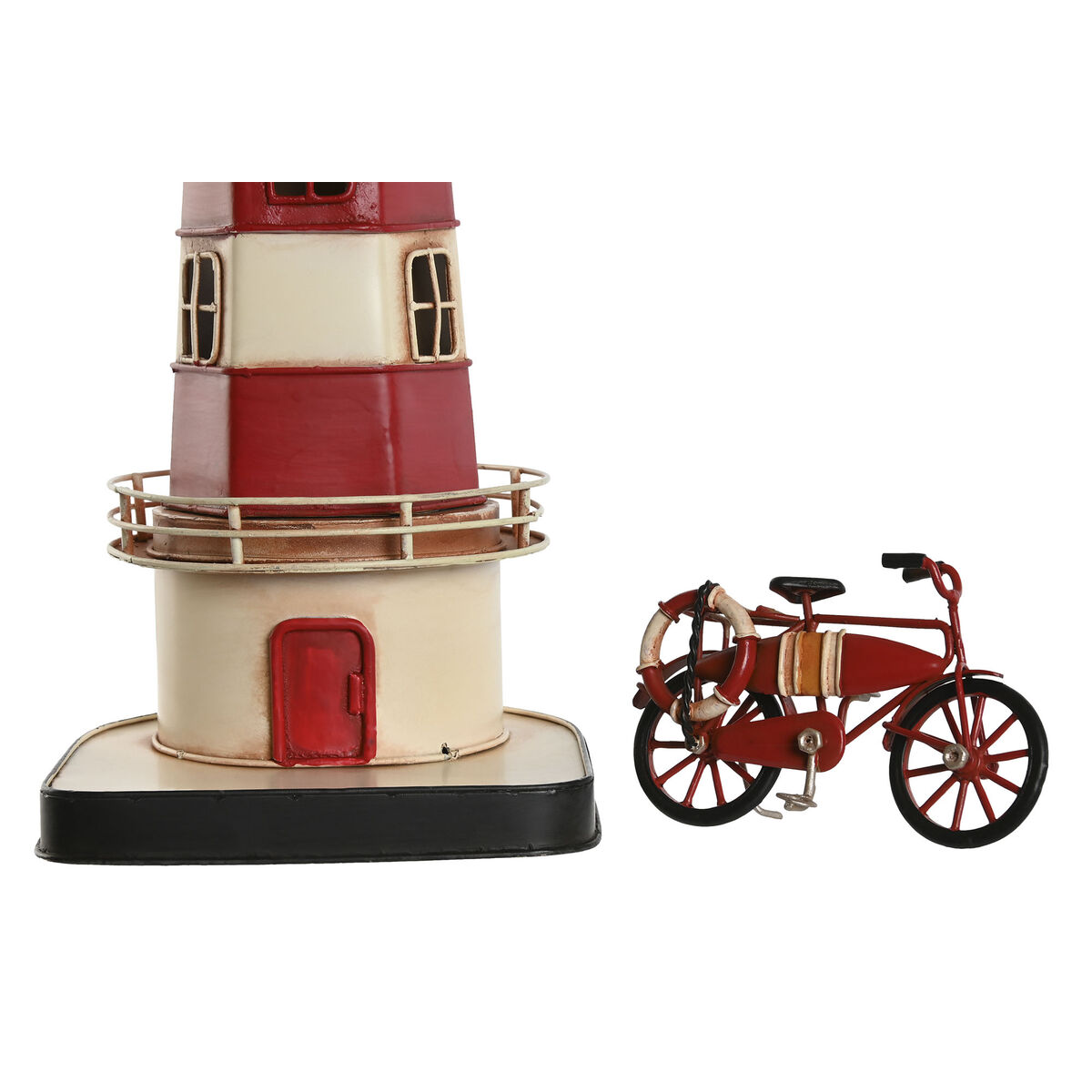 Decorative Figure Home ESPRIT Blue Red Cream Sky blue 13 x 13 x 32 cm (3 Units)