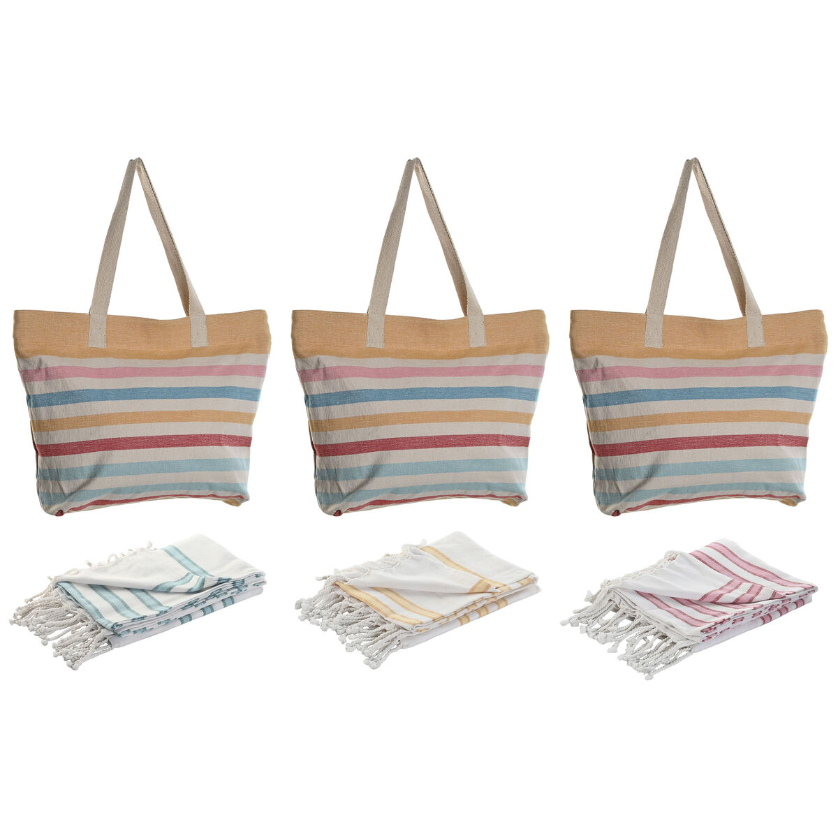 Women’s Handbag Home ESPRIT Multicolour 37 x 12 x 36 cm (3 Units)