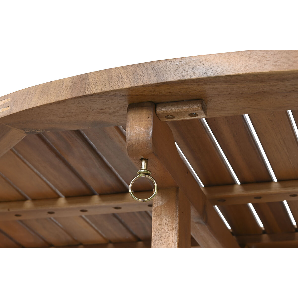 Dining Table Home ESPRIT Brown Natural Acacia 110 x 110 x 74 cm